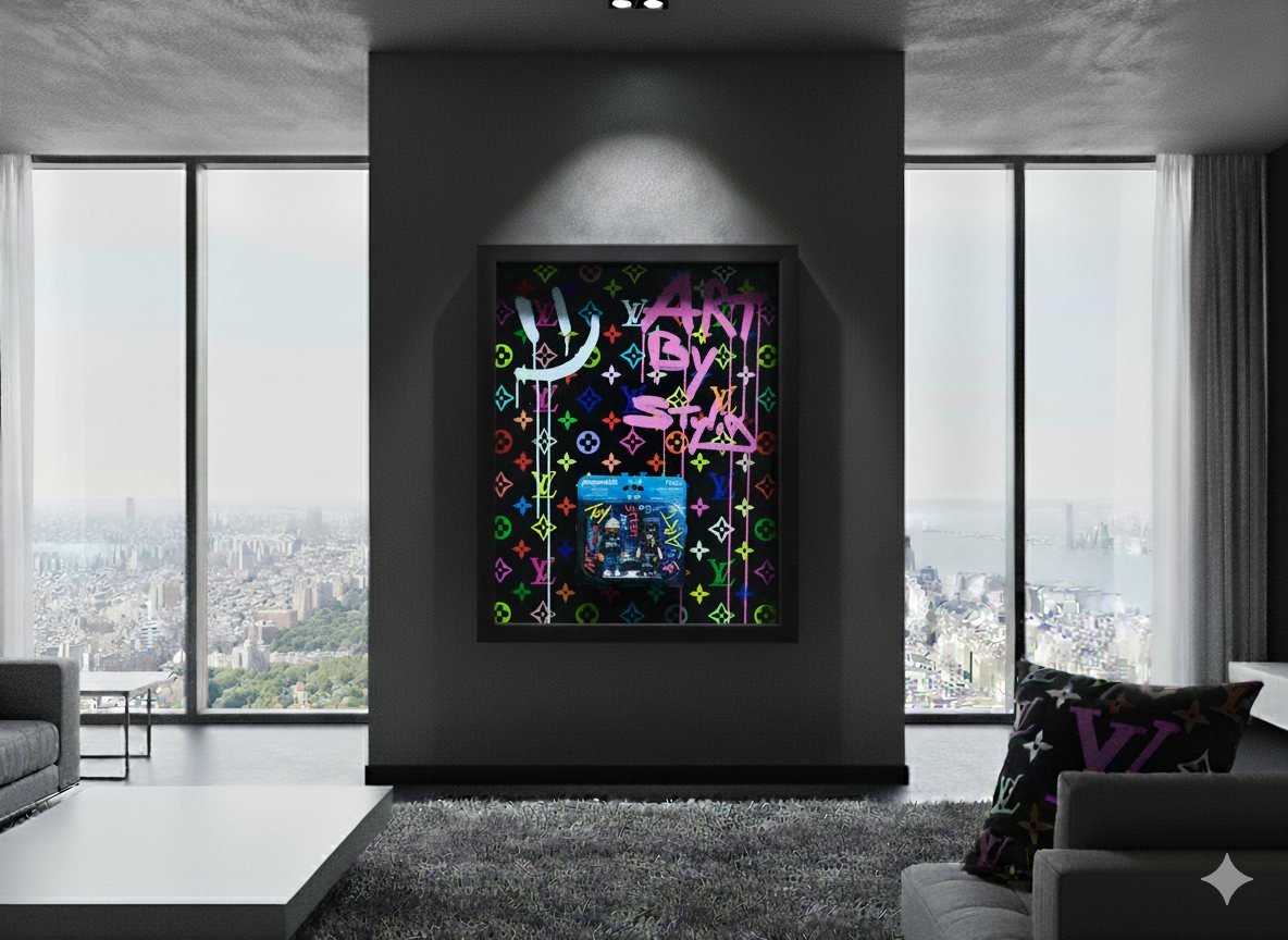 Œuvre Stylix dans un intérieur